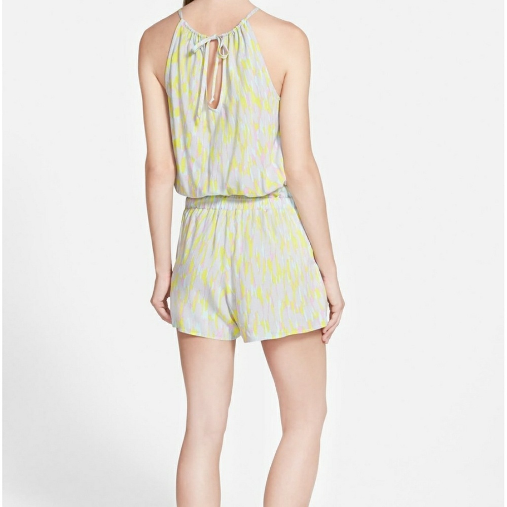 Splendid  Tahitian watercolor sleeveless romper